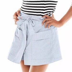 CABI Court Skort Shorts light blue Chambray Women’s medium